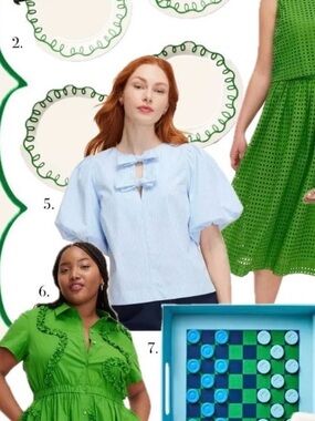 Kate Spade x Target Puff-Sleeve Tie-Front Blouse